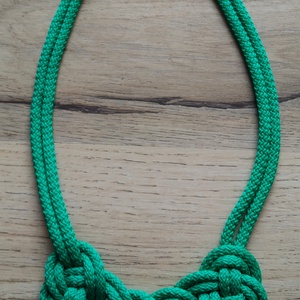 Zöld nyaklánc - ékszer - nyaklánc - hosszú nyaklánc - Meska.hu