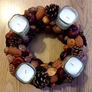 Adventi természet :) , adventi koszorú - otthon & életmód - dekoráció - virágdísz és tartó - koszorú - Meska.hu
