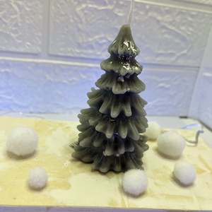 Karácsonyi szürke gyertya szett - otthon & életmód - gyertya, illat, aroma - gyertya - Meska.hu