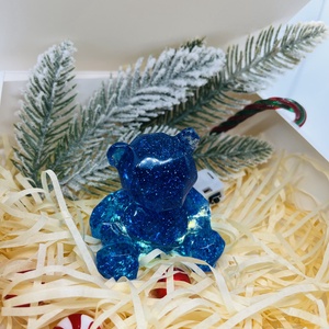 Világító Kék Maci  A fénylő téli csoda, Karácsony, Karácsonyi lakásdekoráció, Karácsonyfadíszek, , MESKA