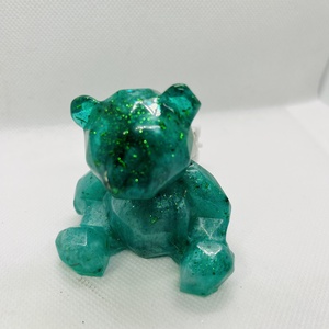 Világító Zöld Maci - karácsony - karácsonyi lakásdekoráció - karácsonyfadíszek - Meska.hu