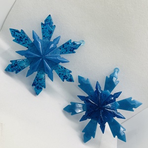 Epoxy hópehely dísz  A tél csillogása a fán, Karácsony, Karácsonyi lakásdekoráció, Karácsonyfadíszek, , MESKA