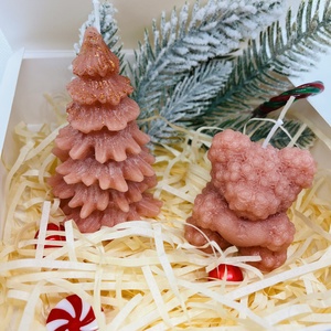 Karácsonyi Gyertya Szett  Fenyő és Maci, Karácsony, Karácsonyi lakásdekoráció, Karácsonyi illatgyertya, mécses, Gyertya-, mécseskészítés, MESKA