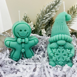 Zöld Mézi és Manó  Gyertya Szett, Karácsony, Karácsonyi lakásdekoráció, Karácsonyi illatgyertya, mécses, Gyertya-, mécseskészítés, MESKA