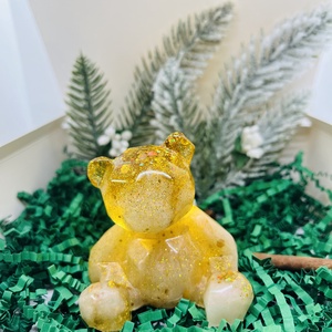 Világító Arany Maci, Karácsony, Karácsonyi lakásdekoráció, Karácsonyfadíszek, , MESKA