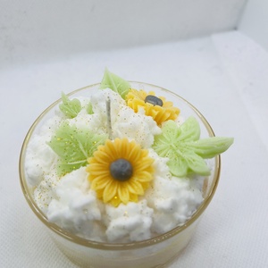 S�rga üveges d�szgyertya, Otthon & Életmód, Gyertya, illat, aroma, Gyertya, Gyertya-, mécseskészítés, MESKA