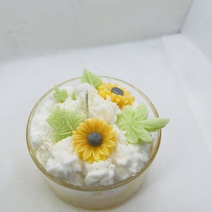 S�rga üveges d�szgyertya - otthon & életmód - gyertya, illat, aroma - gyertya - Meska.hu