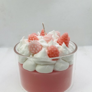 Epres, habos d�szgyertya üveg pohárban , Otthon & Életmód, Gyertya, illat, aroma, Gyertya, Gyertya-, mécseskészítés, MESKA