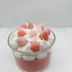 Epres, habos d�szgyertya üveg pohárban  - otthon & életmód - gyertya, illat, aroma - gyertya - Meska.hu