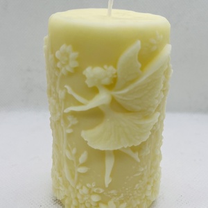 Tündéres tömb gyertya � napfényes sárga színben, Otthon & Életmód, Gyertya, illat, aroma, Gyertya, Gyertya-, mécseskészítés, MESKA
