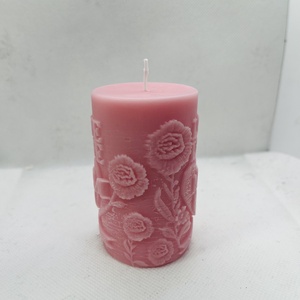 Anyák napi tömb gyertya � Love Mom felirattal - otthon & életmód - gyertya, illat, aroma - gyertya - Meska.hu