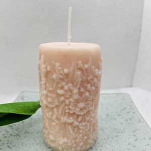 Tündéres tömb gyertya � barackvirág - otthon & életmód - gyertya, illat, aroma - gyertya - Meska.hu