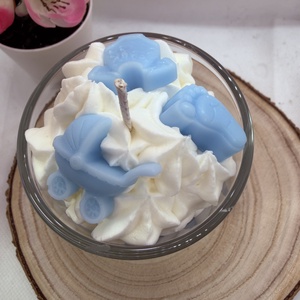 Babaköszöntő díszgyertya üvegben - otthon & életmód - gyertya, illat, aroma - gyertya - Meska.hu