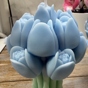 Tulipán csokor gyertya � tavaszi virágos dekoráció - otthon & életmód - gyertya, illat, aroma - gyertya - Meska.hu