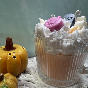 Halloween hangulatú, dekoratív kézműves gyertya � egyedi őszi különlegesség  - Meska.hu