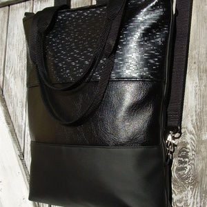 CITY BAG HÁTIZSÁK/OLDALTÁSKA/VÁLLTÁSKA : Fényesen elegáns 4. - táska & tok - variálható táska - Meska.hu