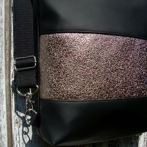 CITY BAG HÁTIZSÁK/OLDALTÁSKA :Metálos elegancia 8. - táska & tok - hátizsák - hátizsák - Meska.hu