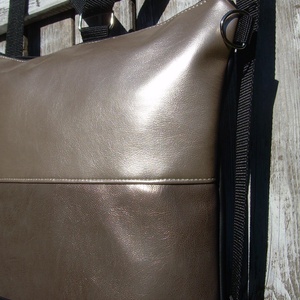 CITY BAG HÁTIZSÁK/OLDALTÁSKA : Metálos elegancia 3. - táska & tok - hátizsák - hátizsák - Meska.hu