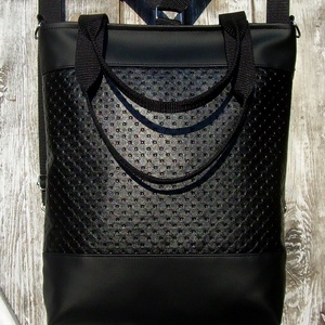 CITY BAG HÁTIZSÁK/OLDALTÁSKA/VÁLLTÁSKA : Fekete elegancia 2. - táska & tok - hátizsák - hátizsák - Meska.hu