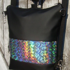 CITY BAG HÁTIZSÁK/OLDALTÁSKA : Hologramos 1. - táska & tok - hátizsák - hátizsák - Meska.hu