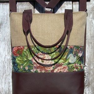 CITY BAG HÁTIZSÁK/OLDALTÁSKA/VÁLLTÁSKA : Variációk gobelinre 6. - táska & tok - variálható táska - Meska.hu CITY BAG HÁTIZSÁK/OLDALTÁSKA/VÁLLTÁSKA : Variációk gobelinre 6. - táska & tok - variálható táska - Meska.hu