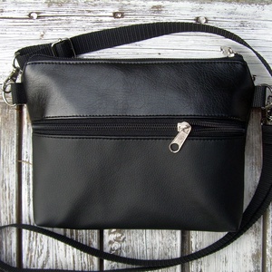   KÉSZLETEN VAN! -  MINI CITY BAG : Elegáns fekete 1 - táska & tok - kézitáska & válltáska - vállon átvethető táska - Meska.hu