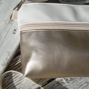   MINI CITY BAG : Nyári elegancia metálos bőrrel - táska & tok - kézitáska & válltáska - vállon átvethető táska - Meska.hu