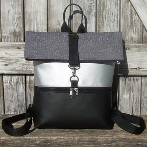 ROLL TOP CITY BAG : Elegánsan mindenhova 2., Táska & Tok, Hátizsák, Roll top hátizsák, Varrás, Bőrművesség, MESKA