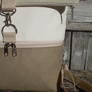   ROLL TOP CITY BAG : Variációk bézsre - táska & tok - hátizsák - roll top hátizsák - Meska.hu