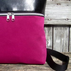  CITY BAG HÁTIZSÁK/LAPTOPTÁSKA/OLDALTÁSKA : Variációk ciklámenre - táska & tok - hátizsák - hátizsák - Meska.hu