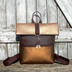  ROLL TOP CITY BAG : Bronzos elegancia 3. - Meska.hu