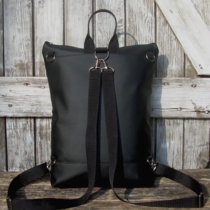  CITY BAG HÁTIZSÁK/LAPTOPTÁSKA/OLDALTÁSKA : Variációk feketére - táska & tok - hátizsák - hátizsák - Meska.hu