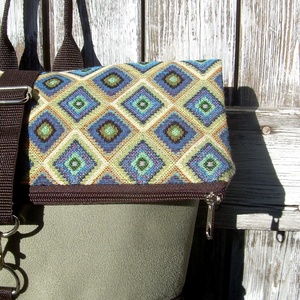  ROLL TOP CITY BAG : Variációk barna bőrre és gobelinre 4. - táska & tok - hátizsák - roll top hátizsák - Meska.hu