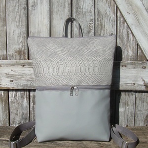  VÍZÁLLÓ CITY BAG HÁTIZSÁK/LAPTOPTÁSKA/OLDALTÁSKA : Szürke elegánsan, Táska & Tok, Hátizsák, Hátizsák, Varrás, Bőrművesség, MESKA