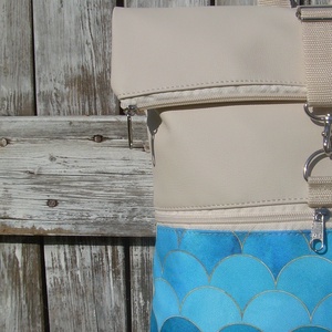 VÍZÁLLÓ ROLL TOP CITY BAG : Irány a tenger! - táska & tok - hátizsák - roll top hátizsák - Meska.hu