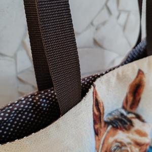 Lovas praktikus válltáska  - táska & tok - bevásárlás & shopper táska - shopper, textiltáska, szatyor - Meska.hu