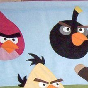 Figurás Falvédő - Angry Birds - Mérges madarak - Meska.hu
