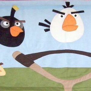 Figurás Falvédő - Angry Birds - Mérges madarak - baba - mama - babaszoba dekoráció - falvédő gyerekszobába - Meska.hu