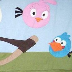 Figurás Falvédő - Angry Birds - Mérges madarak - baba - mama - babaszoba dekoráció - falvédő gyerekszobába - Meska.hu