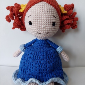 Horgolt kislány játékbaba - amigurumi, Játék & Sport, Plüssállat & Játékfigura, Ember, Horgolás, Baba-és bábkészítés, MESKA