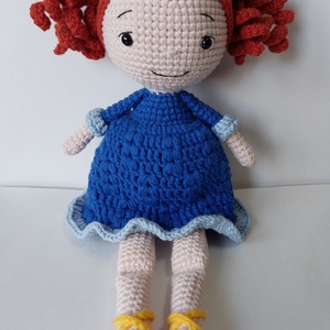 Horgolt kislány játékbaba - amigurumi - játék & sport - plüssállat & játékfigura - ember - Meska.hu