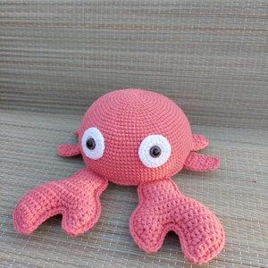 Horgolt rák - amigurumi, Játék & Sport, Plüssállat & Játékfigura, Más figura, Horgolás, Baba-és bábkészítés, MESKA