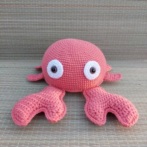 Horgolt rák - amigurumi - játék & sport - plüssállat & játékfigura - más figura - Meska.hu