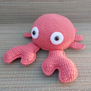 Horgolt rák - amigurumi - játék & sport - plüssállat & játékfigura - más figura - Meska.hu