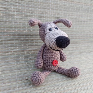 Horgolt kutya - amigurumi - játék & sport - plüssállat & játékfigura - kutya - Meska.hu