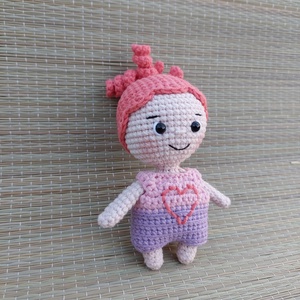 Horgolt kislány játékbaba - amigurumi - játék & sport - plüssállat & játékfigura - ember - Meska.hu