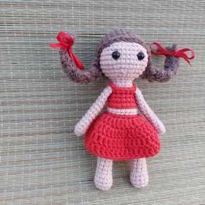 Horgolt kislány játékbaba - amigurumi - játék & sport - plüssállat & játékfigura - ember - Meska.hu