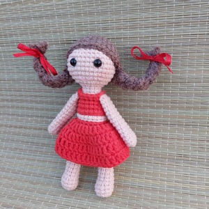 Horgolt kislány játékbaba - amigurumi - játék & sport - plüssállat & játékfigura - ember - Meska.hu