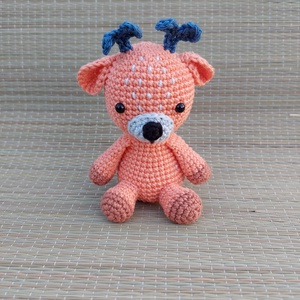 Horgolt bébi szarvas - amigurumi, Játék & Sport, Plüssállat & Játékfigura, Más figura, Horgolás, Baba-és bábkészítés, MESKA