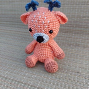 Horgolt bébi szarvas - amigurumi - játék & sport - plüssállat & játékfigura - más figura - Meska.hu